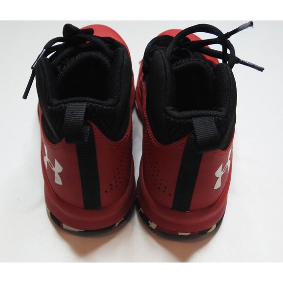 Under Armour Boys Lockdown Red Basketball Sneakers Size 3 Youth - Sporty Style, - Picture 7 of 8